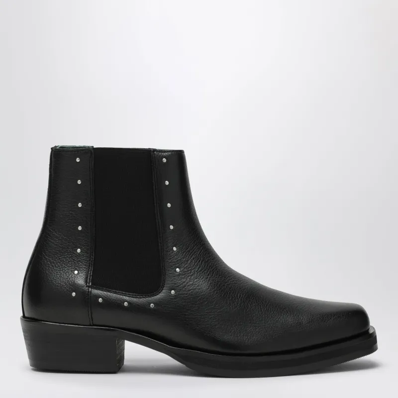 Joee Chelsea Ankle Boots In Black With Small Studs made by VINNY's