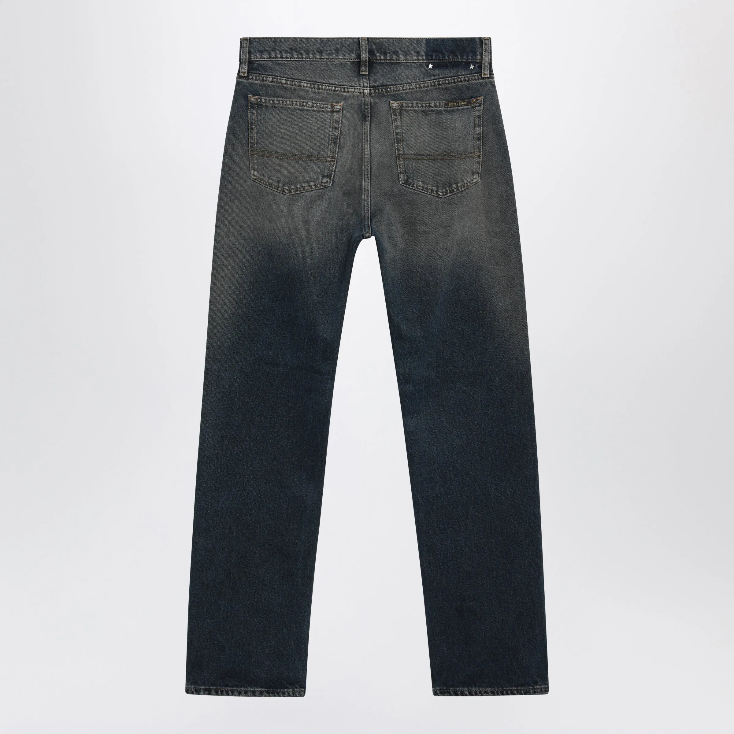 Journey Dark Blue Straight-Leg Cotton Jeans sold by Wanan Luxury product image thumbnail 2