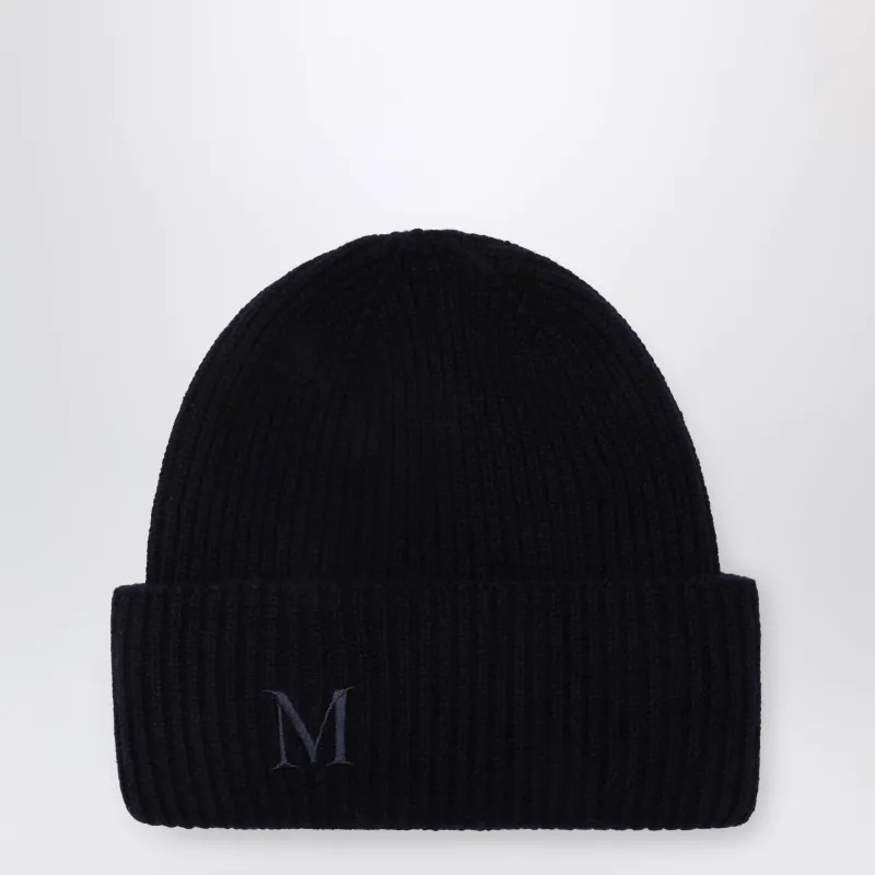 Blue Beanie In Cashmere made by MaxMara