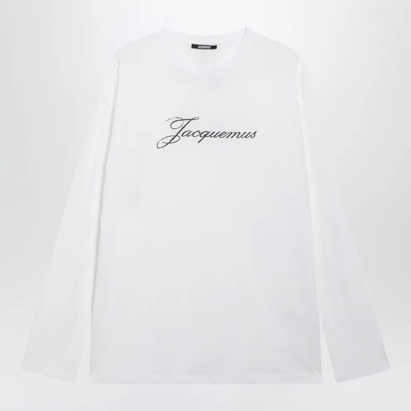 White Long-Sleeved T-Shirt In Organic Cotton made by Jacquemus