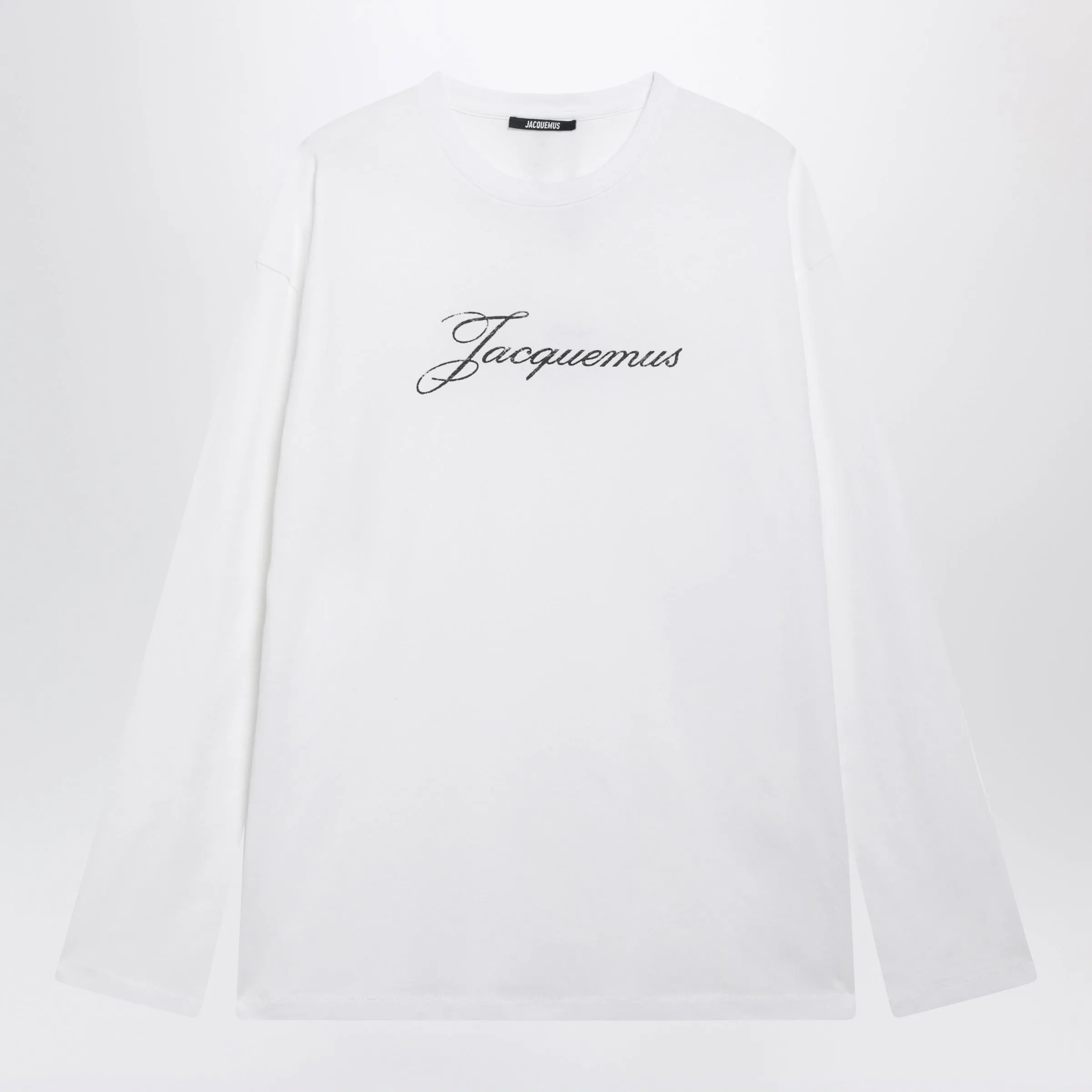 White Long-Sleeved T-Shirt In Organic Cotton sold by Wanan Luxury