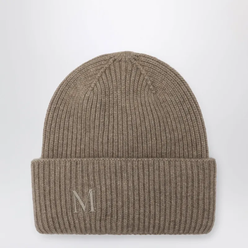 Beige Beanie In Cashmere made by MaxMara