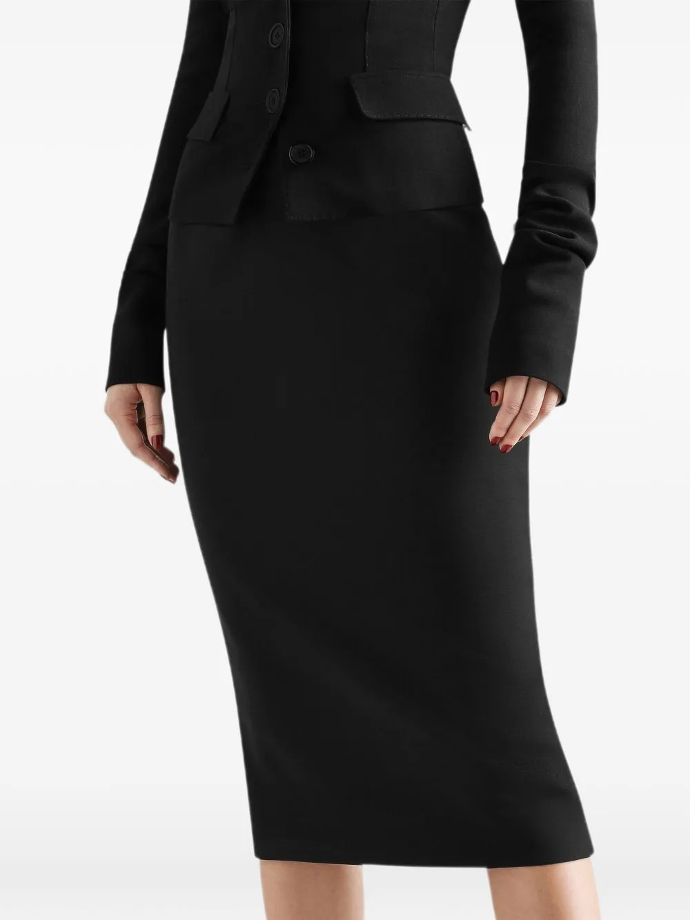 Wool Midi Skirt sold by Wanan Luxury product image thumbnail 2