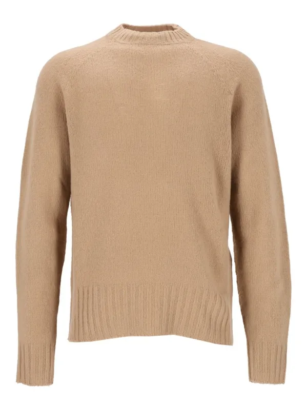 Seamless Brushed Cashmere Ls Crew Neck Knitwear Beige made by Tom Ford
