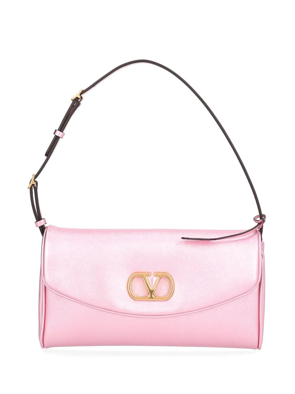 Devain Small Shoulder Bag Nappa Laminata/Vit.Soft Grain Lam/A.Bras Shoulder Bags Rose sold by Wanan Luxury