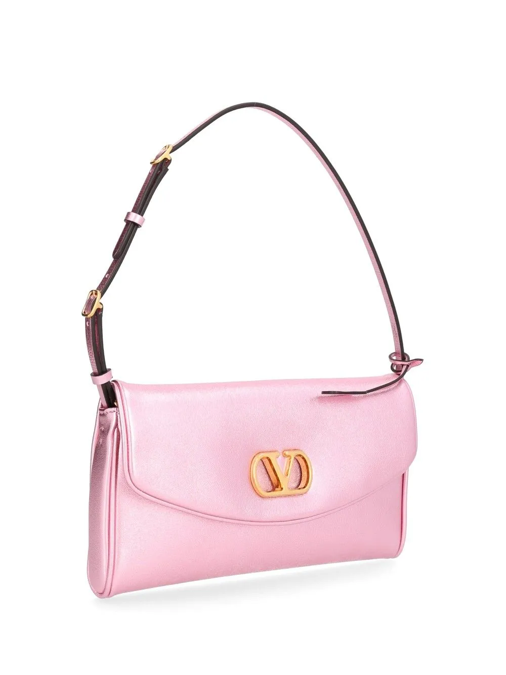 Devain Small Shoulder Bag Nappa Laminata/Vit.Soft Grain Lam/A.Bras Shoulder Bags Rose sold by Wanan Luxury product image thumbnail 2