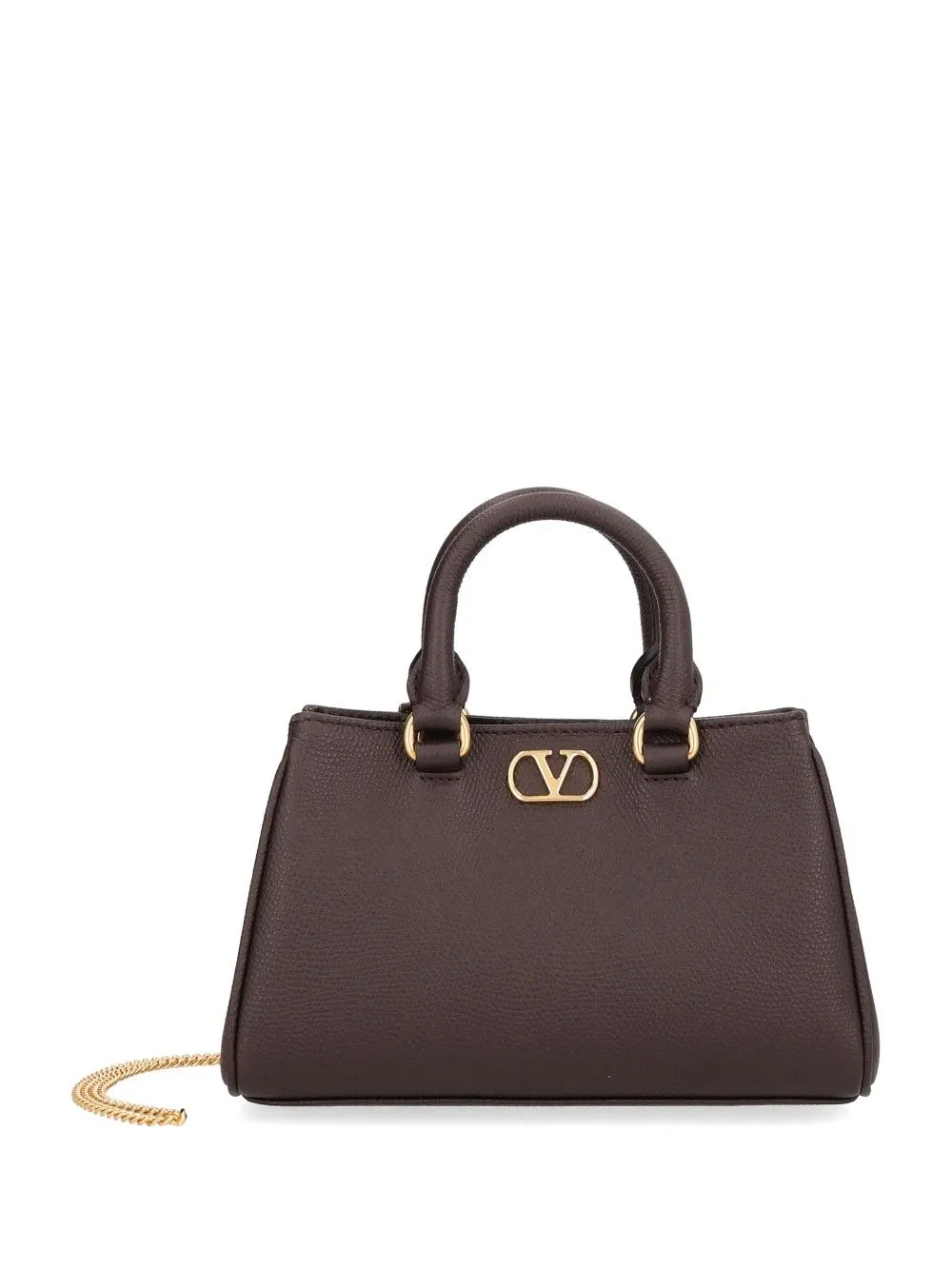 Vlogo Signature Mini Bag Vit. Soft Grain/A.Brass Logo Handbags Brown sold by Wanan Luxury