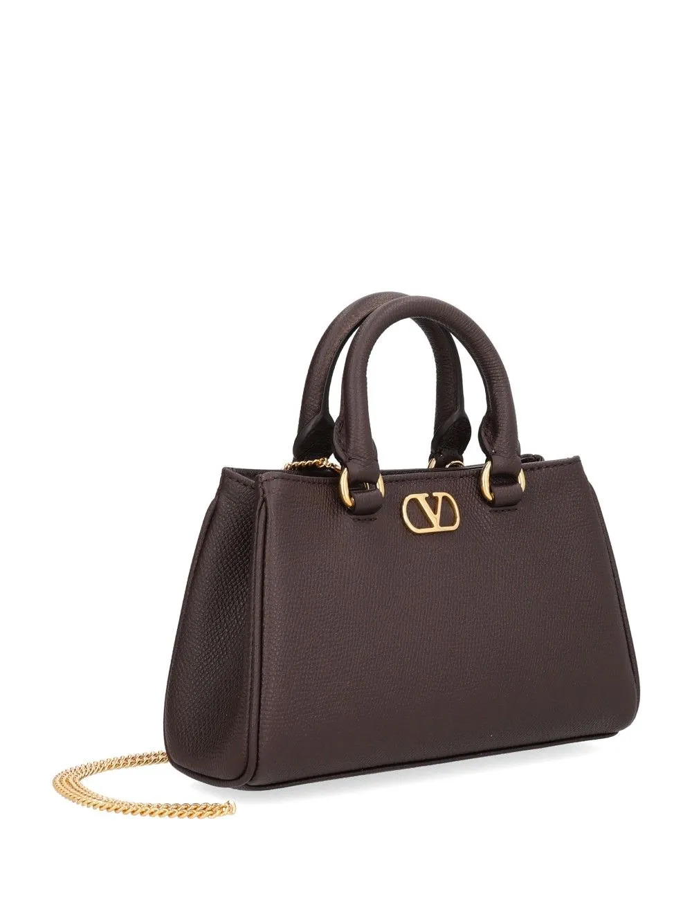Vlogo Signature Mini Bag Vit. Soft Grain/A.Brass Logo Handbags Brown sold by Wanan Luxury product image thumbnail 2