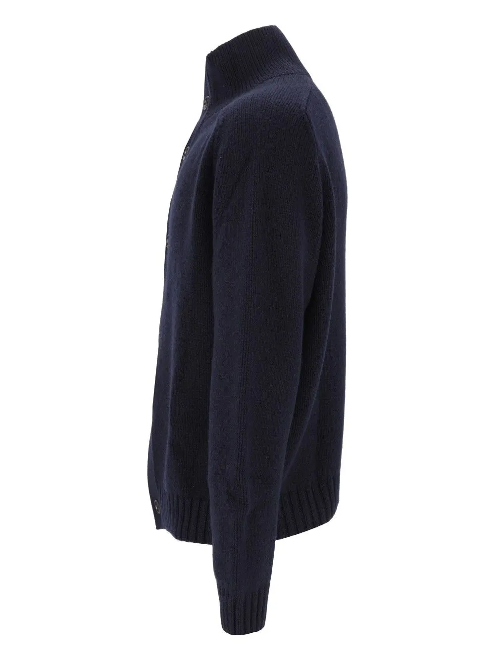 Coarsehair Cashmere Full Button Cardigan Knitwear Blue sold by Wanan Luxury product image thumbnail 3
