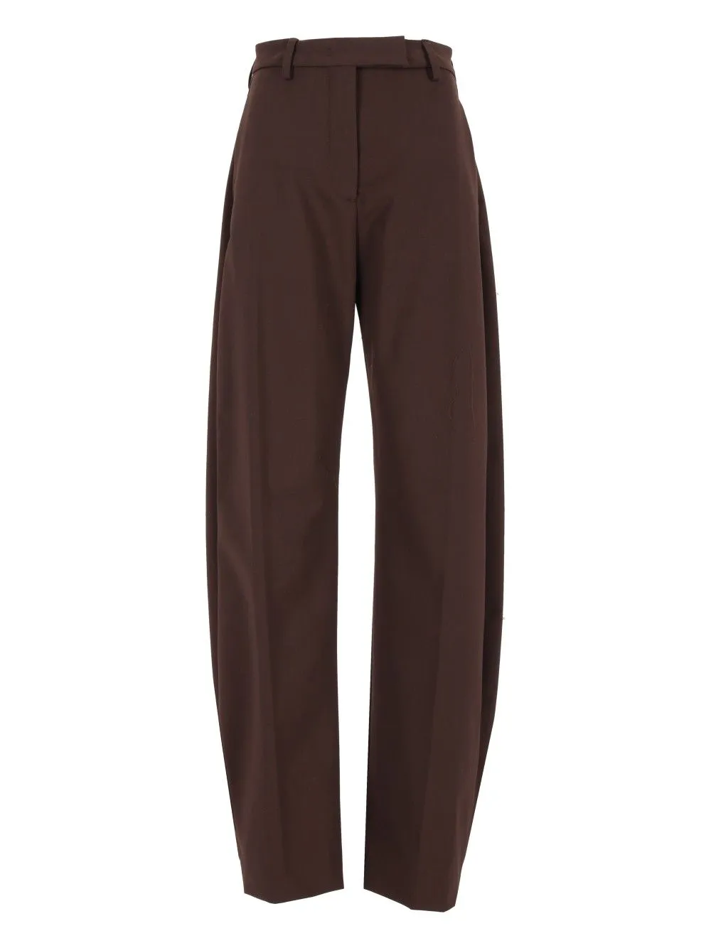 E-Dina 3122 W0206 Misto Lana Trousers Brown sold by Wanan Luxury