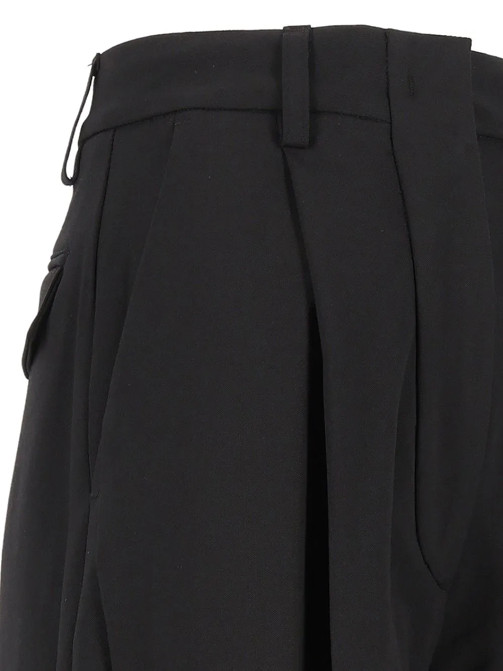 E-Billie 3111 W0206 Misto Lana Trousers Black sold by Wanan Luxury product image thumbnail 4
