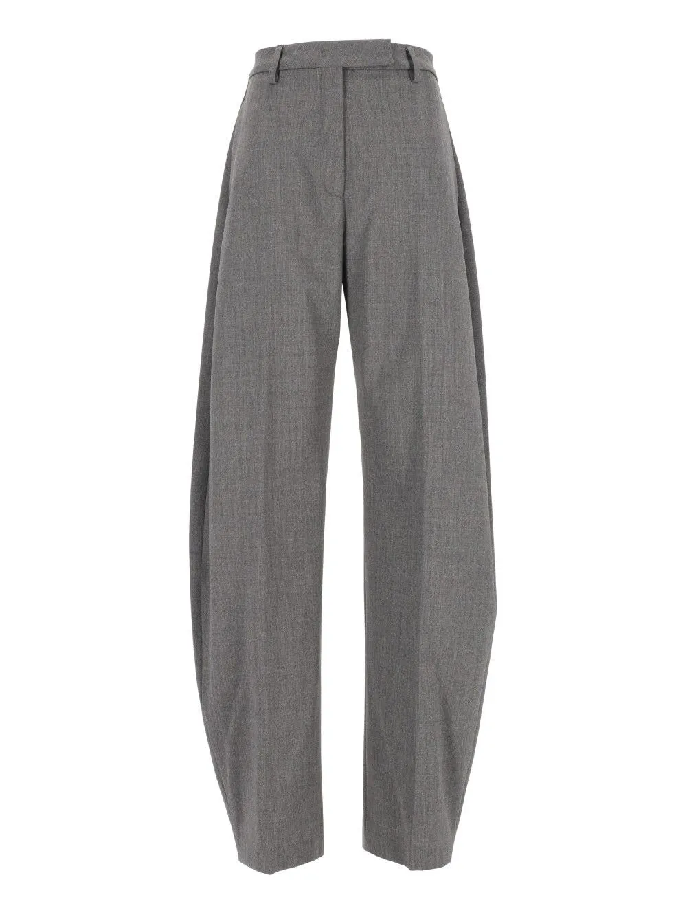 E-Dina 3122 W0206 Misto Lana Trousers Grey sold by Wanan Luxury