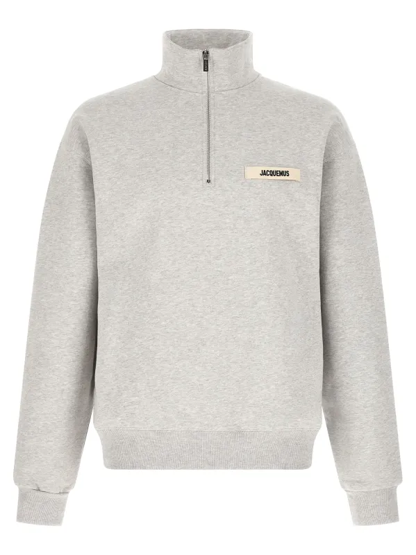 Le Camionneur Gros-Grain Sweatshirt Gray made by Jacquemus