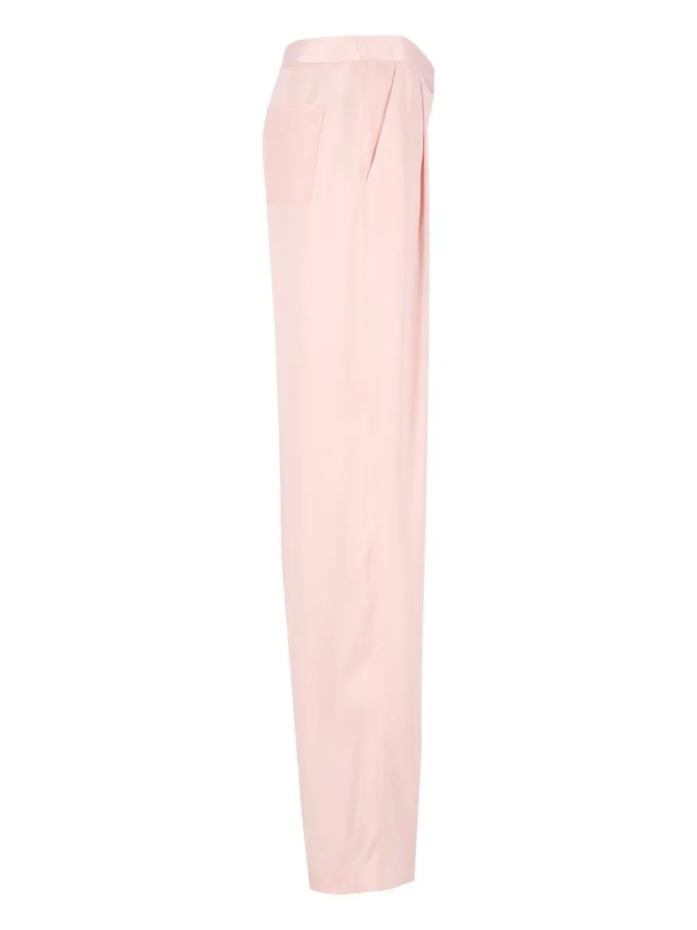 Peach-Feel Silk Satin Double Pleat Pants Trousers Rose sold by Wanan Luxury product image thumbnail 3
