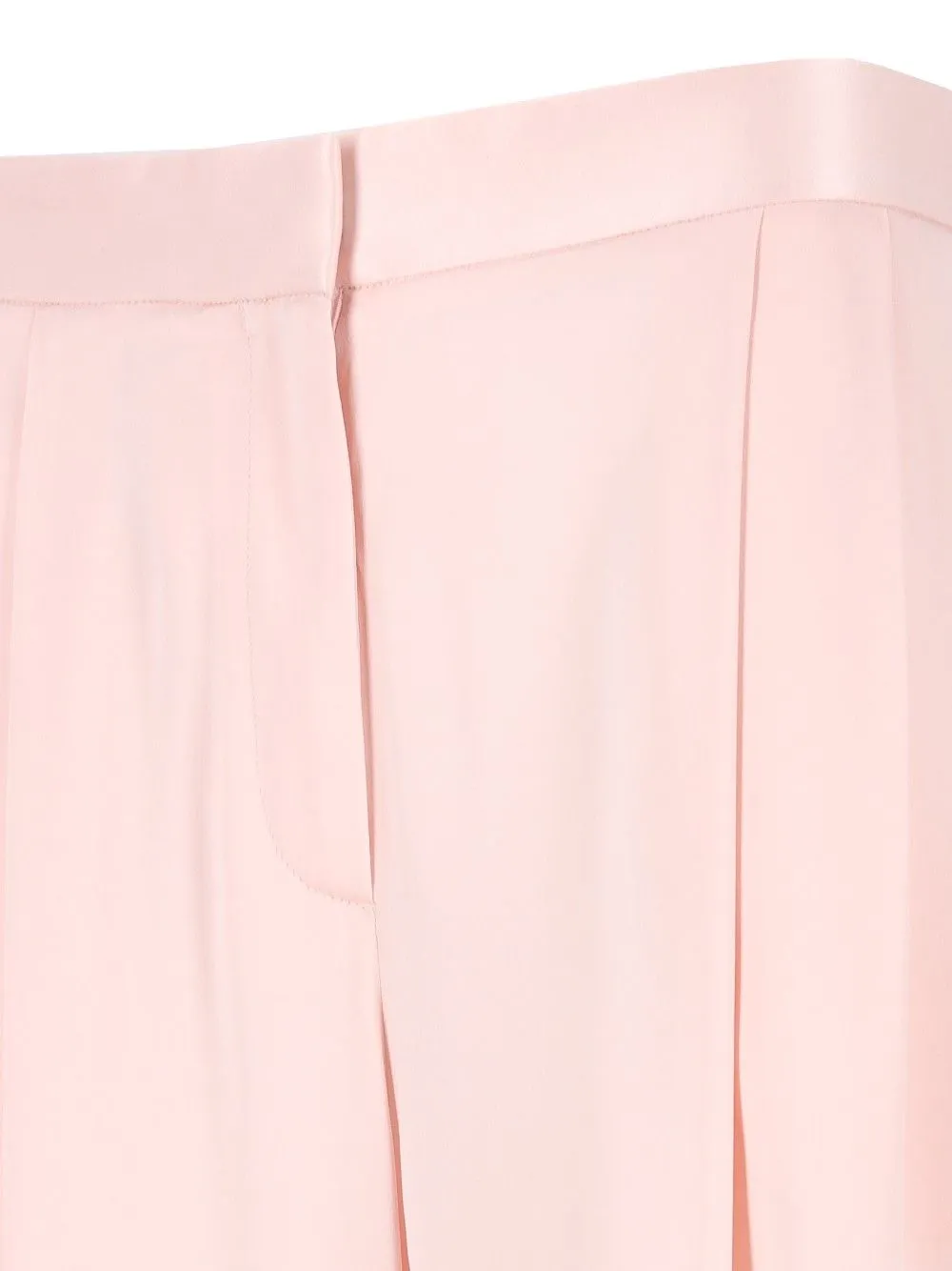Peach-Feel Silk Satin Double Pleat Pants Trousers Rose sold by Wanan Luxury product image thumbnail 4