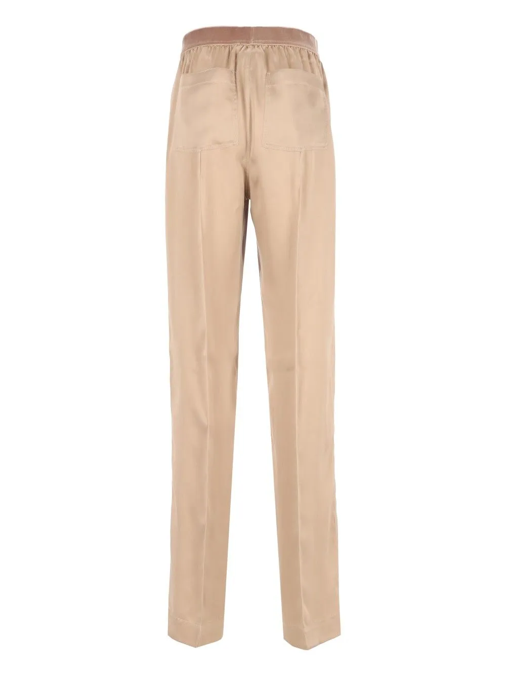 Peach-Feel Silk Satin Pj Pants Trousers Beige sold by Wanan Luxury product image thumbnail 2