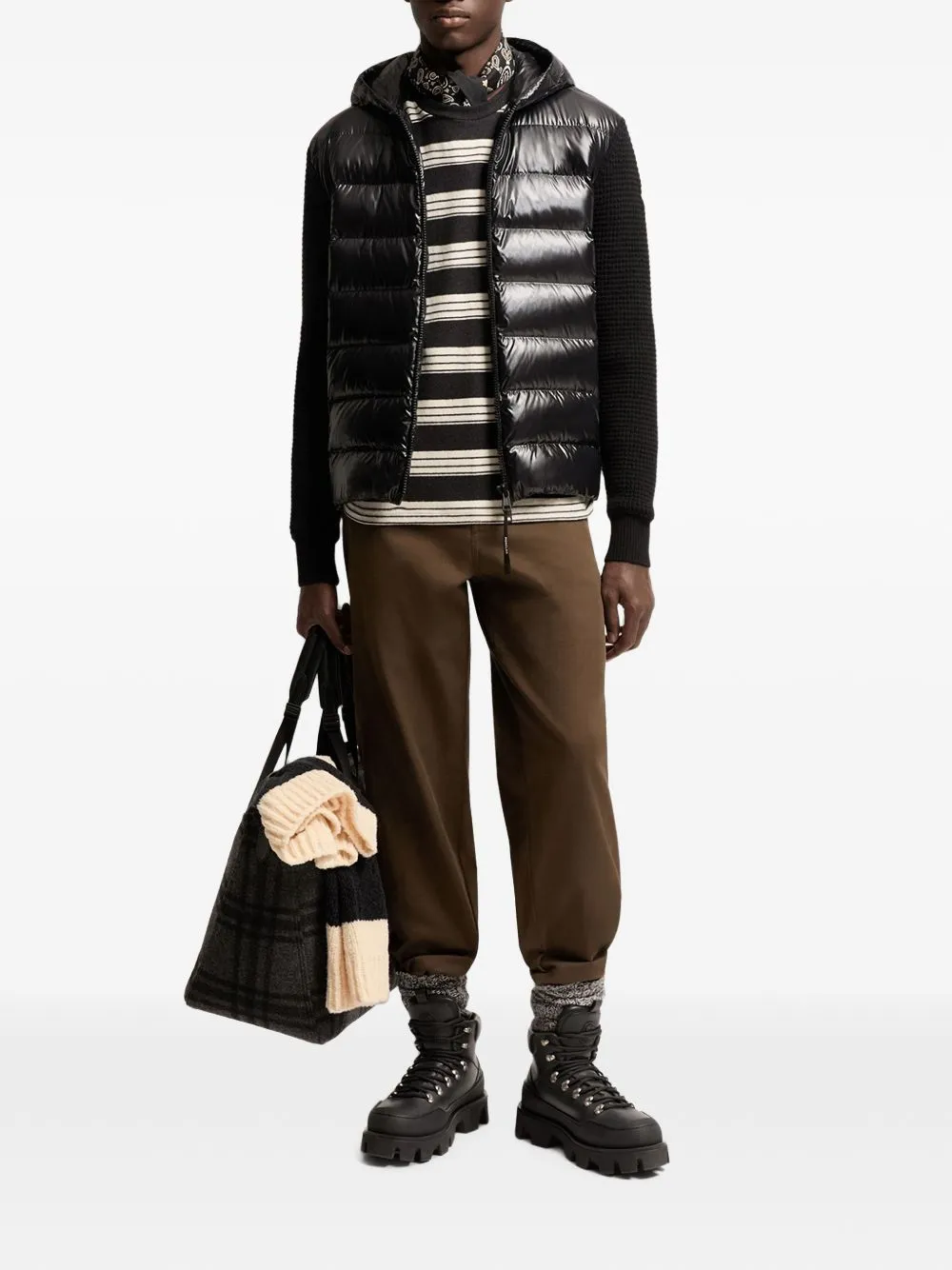 Wool And Nylon Padded Cardigan sold by Wanan Luxury product image thumbnail 3