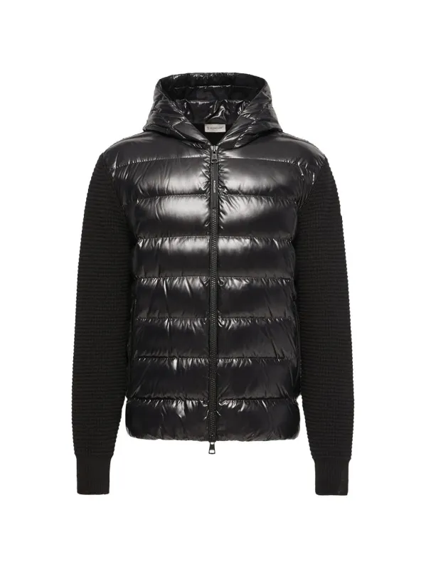 Wool And Nylon Padded Cardigan made by Moncler