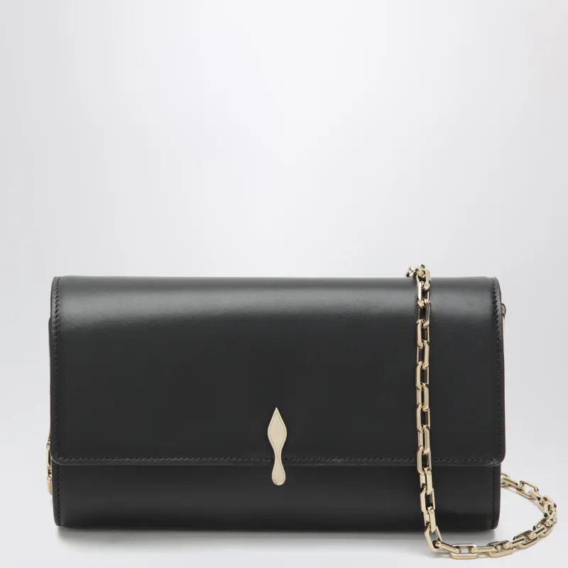 Black Clutch Bag With Chain Strap made by Christian Louboutin