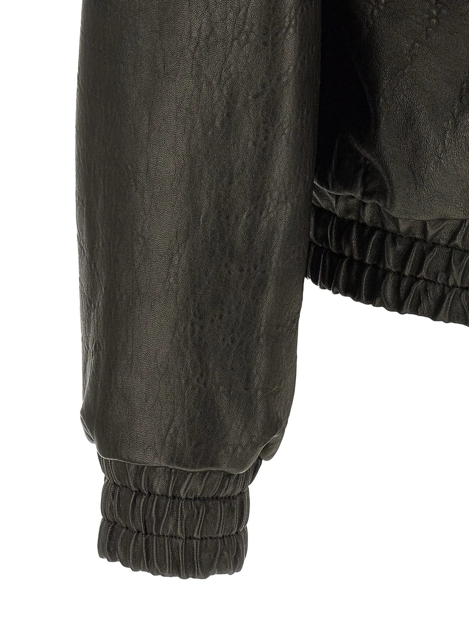 Bubble Leather Jacket Black sold by Wanan Luxury product image thumbnail 4