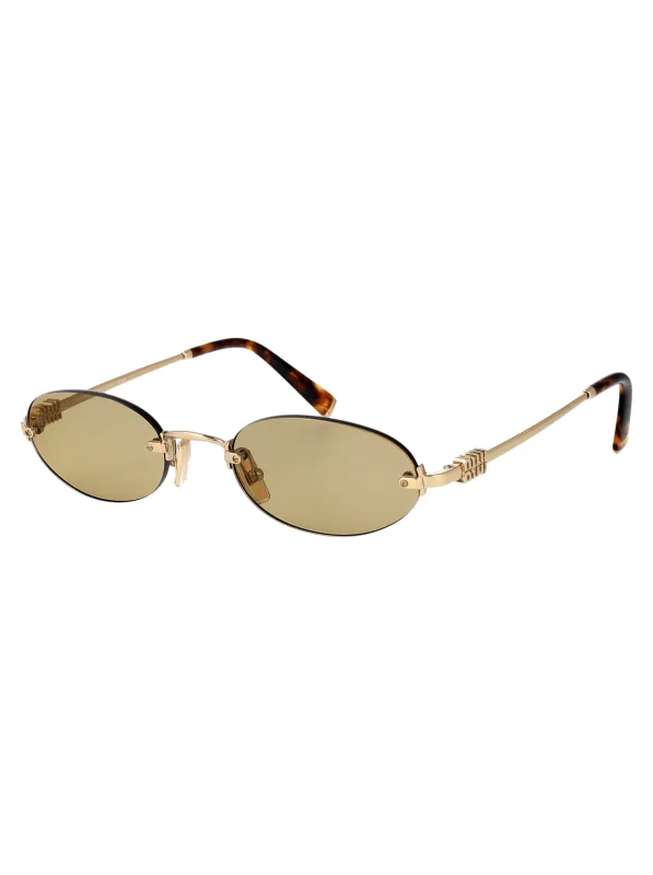 0MU A54S OVAL Sunglasses made by Miu Miu