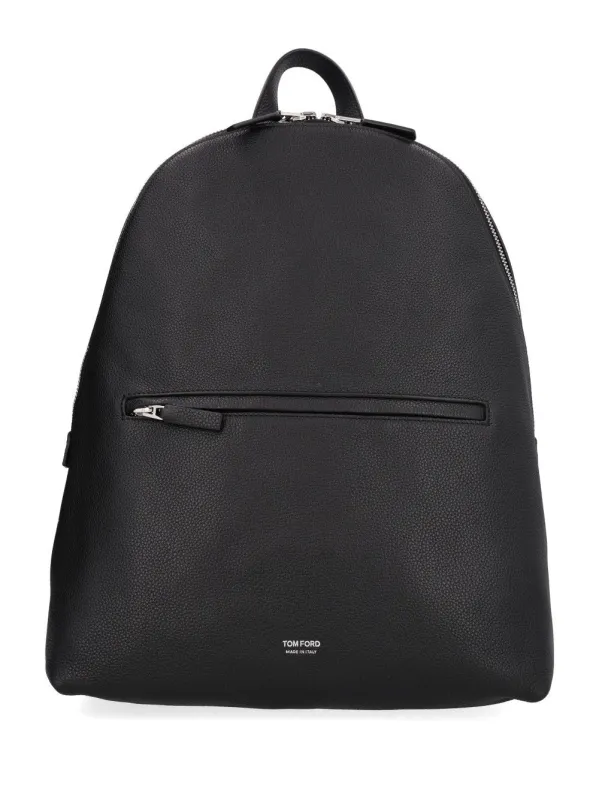 Grain Leather Backpack Black made by Tom Ford