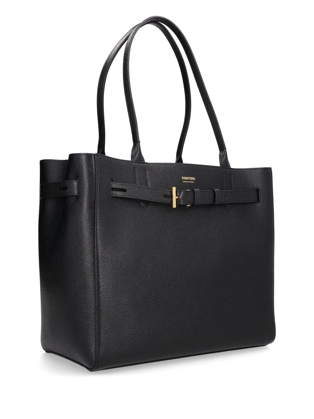 Grain Leather Medium Tote Shoulder Bags Black sold by Wanan Luxury product image thumbnail 2