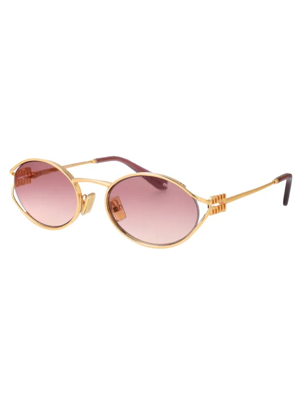 0MU 52YS OVAL Sunglasses made by Miu Miu