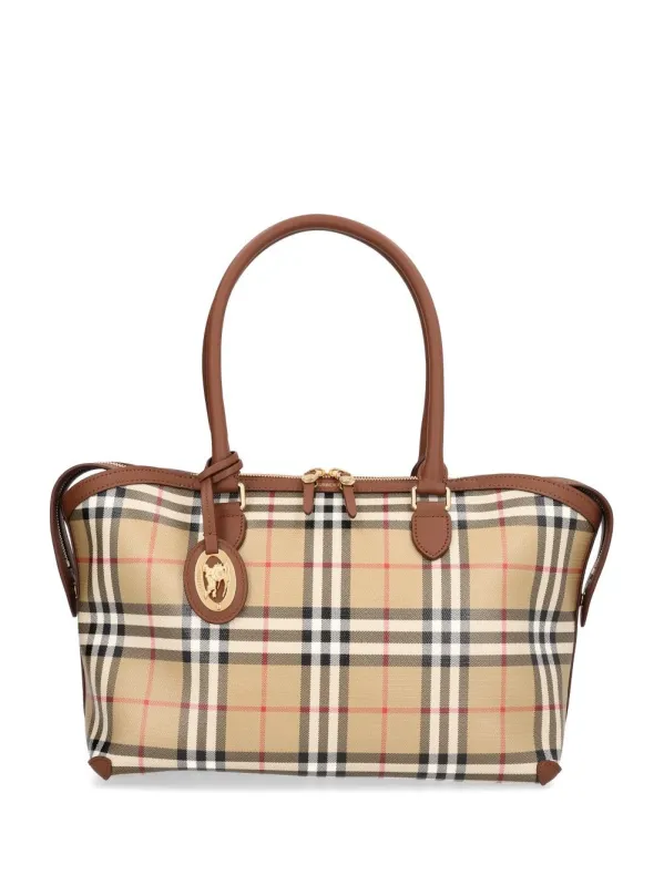 Ll Sm Zipped Tote Ysa Handbags Beige made by Burberry