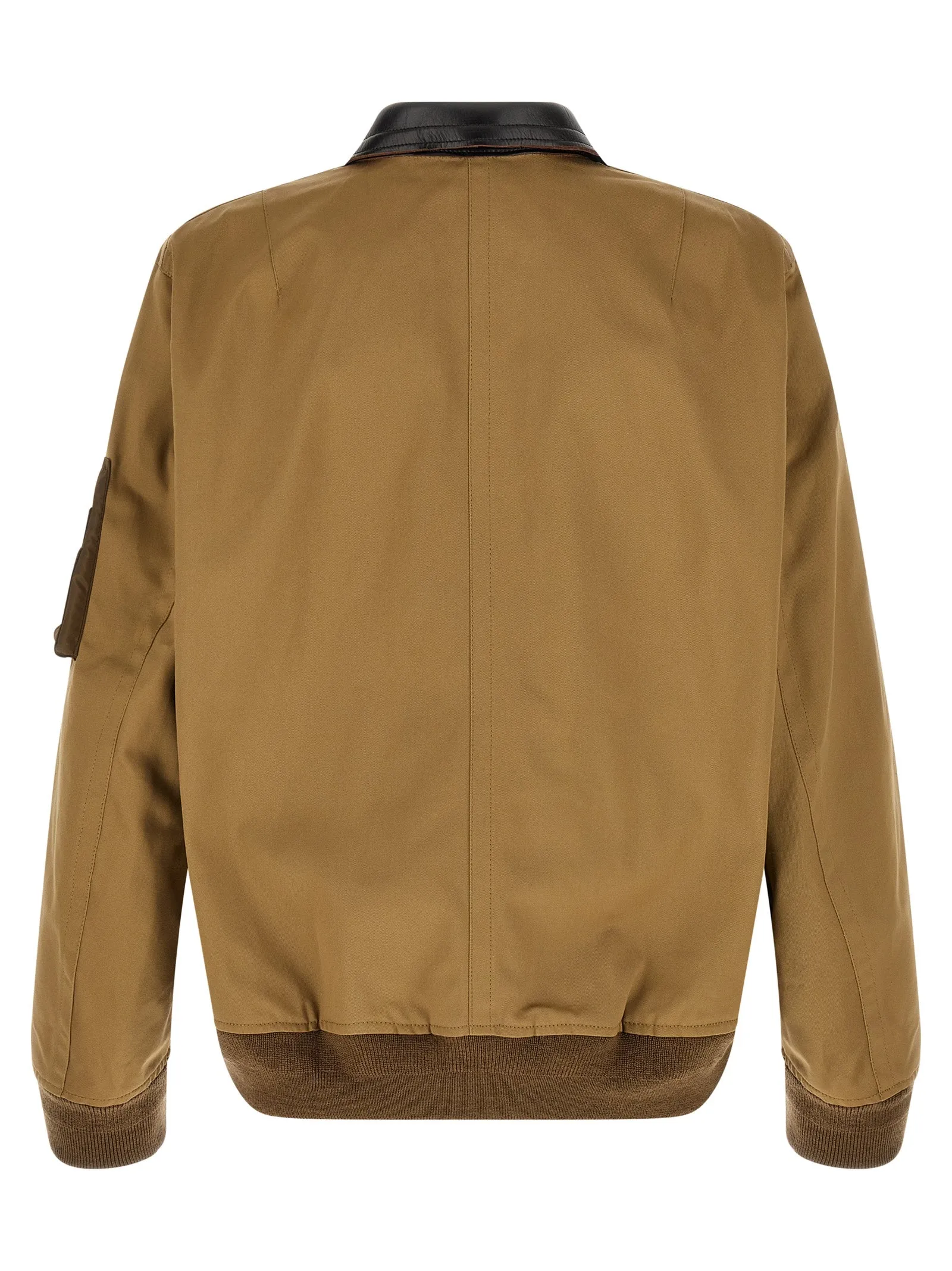 Leather Collar Blouson Puffer Jackets Brown sold by Wanan Luxury product image thumbnail 2
