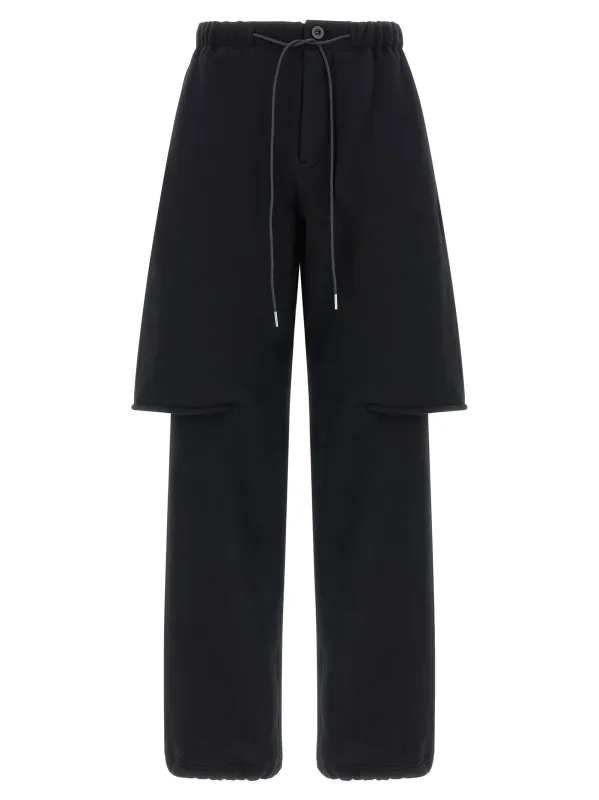 Trompe L'Oeil Bermuda Pants Black made by Sacai
