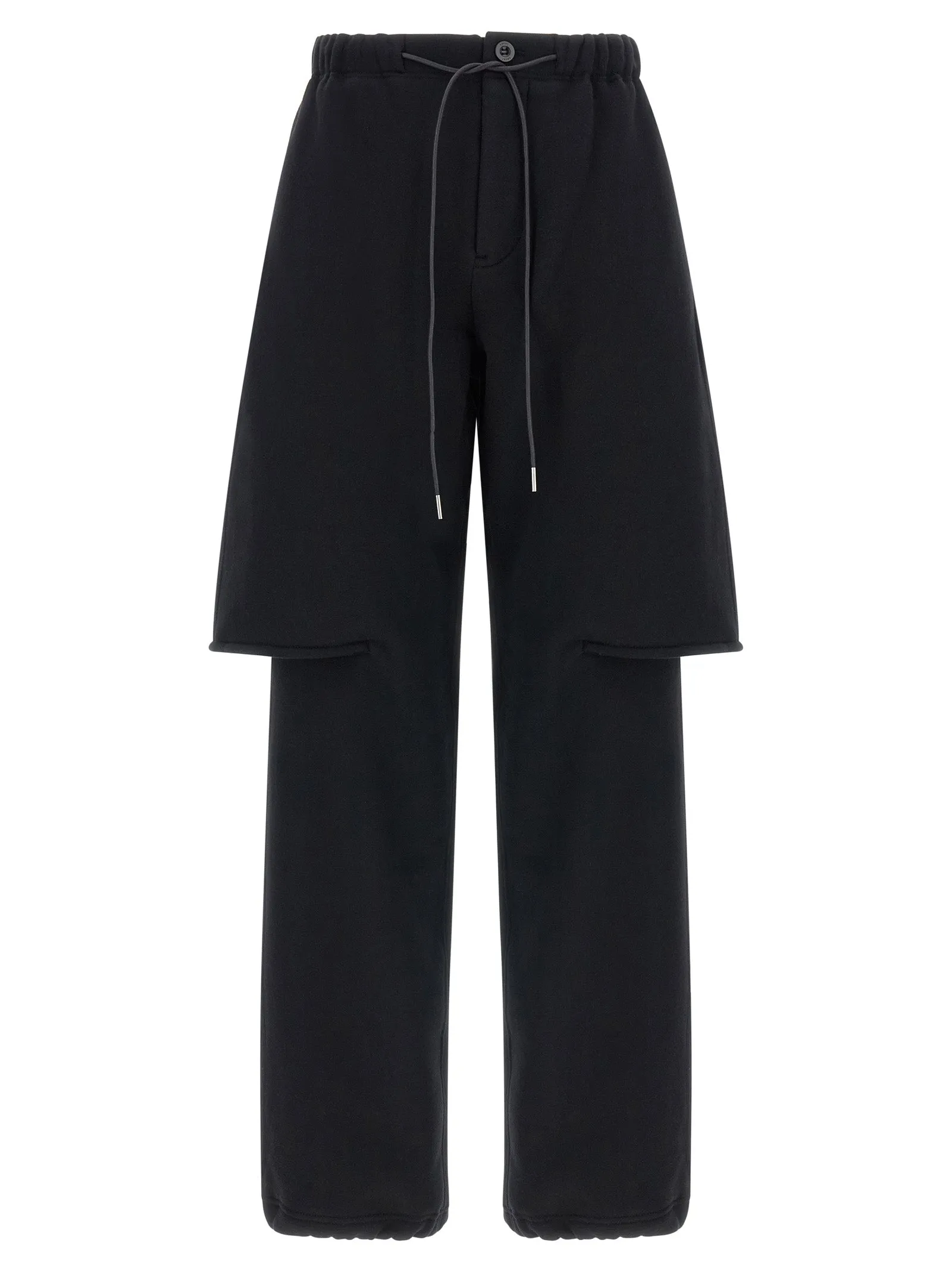 Trompe L'Oeil Bermuda Pants Black sold by Wanan Luxury