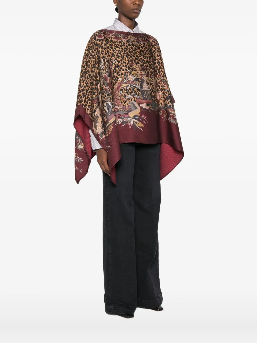 Wool Blend Poncho sold by Wanan Luxury product image thumbnail 3
