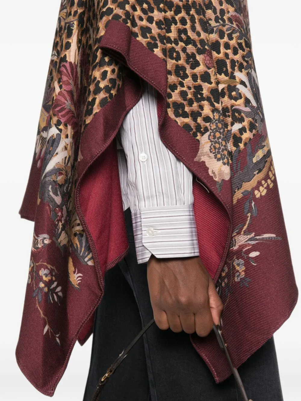 Wool Blend Poncho sold by Wanan Luxury product image thumbnail 4