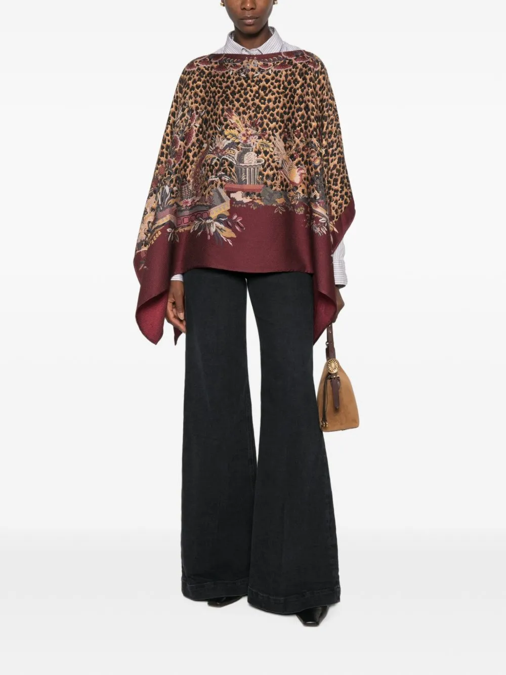 Wool Blend Poncho sold by Wanan Luxury product image thumbnail 5