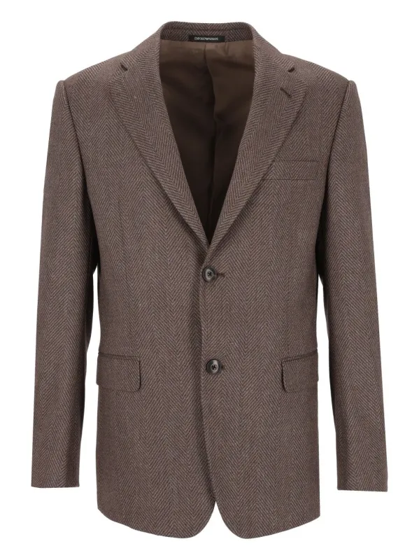 Single Breast Suit Dresses Brown made by Emporio Armani