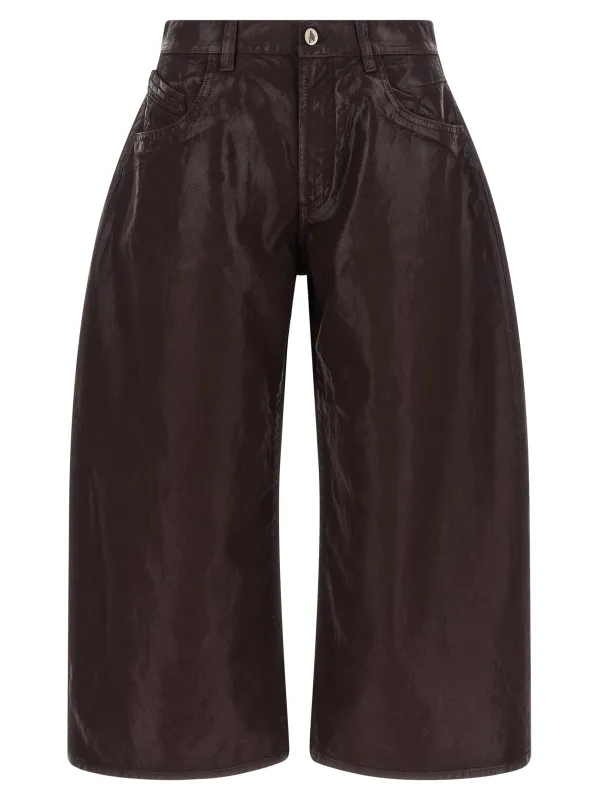 Cropped Pants Jeans Purple made by The Attico