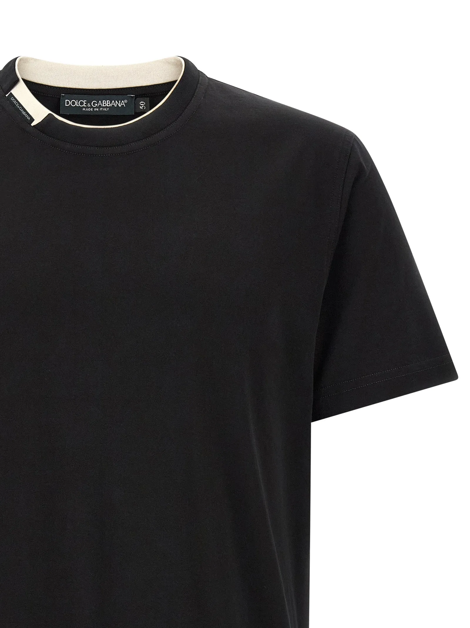 Double-Layer Collar T-Shirt Black sold by Wanan Luxury product image thumbnail 3