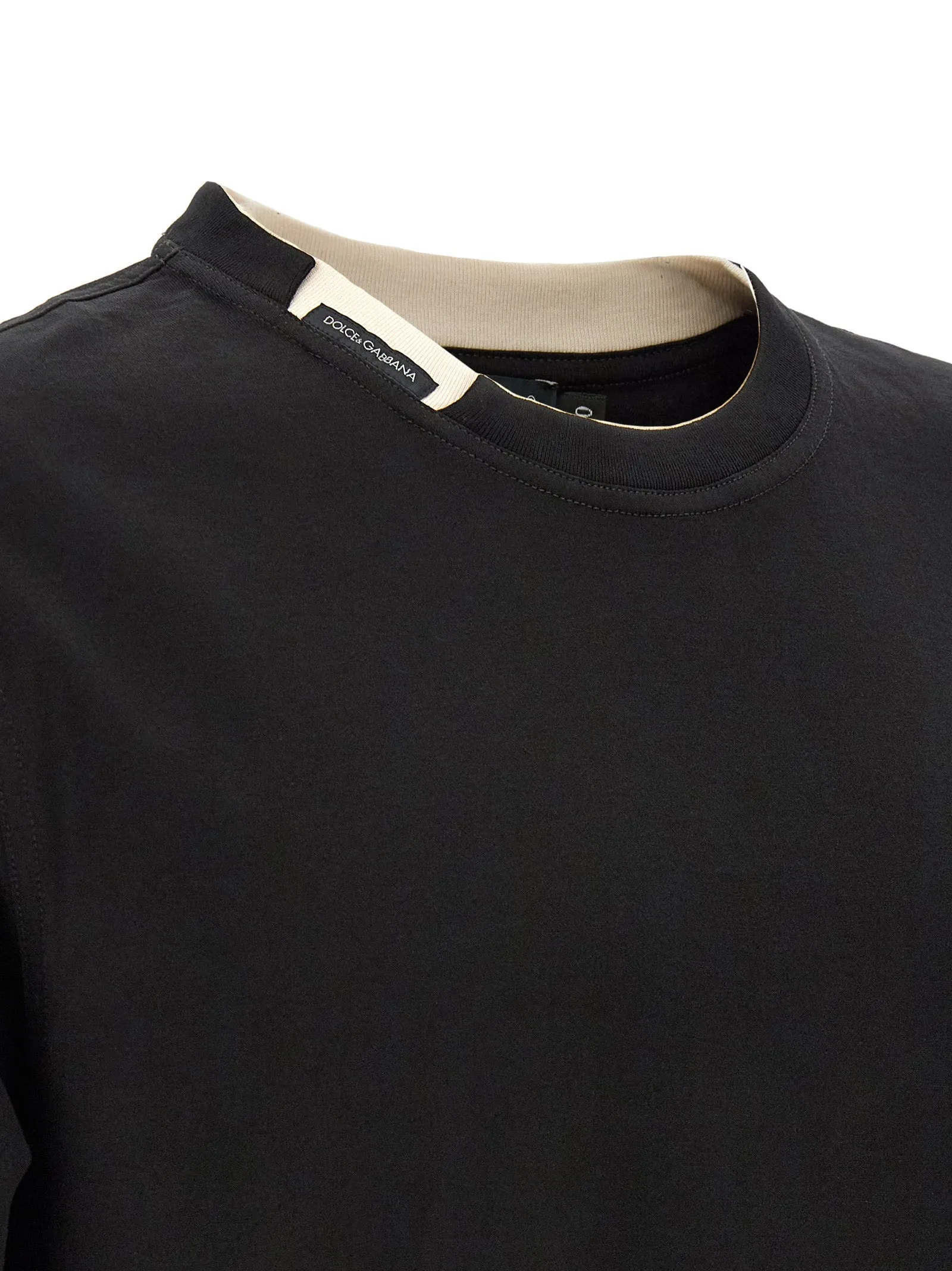 Double-Layer Collar T-Shirt Black sold by Wanan Luxury product image thumbnail 4