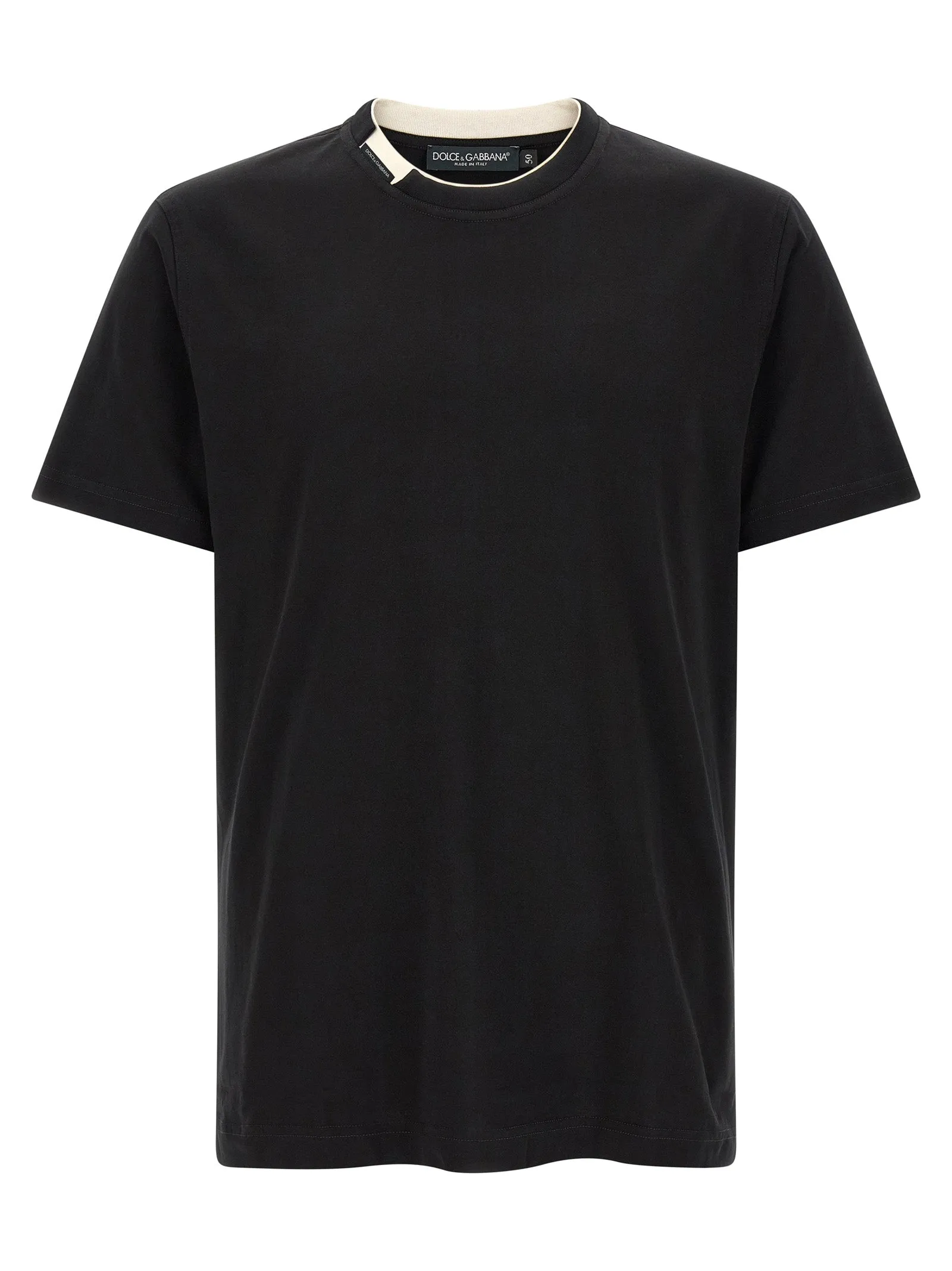 Double-Layer Collar T-Shirt Black sold by Wanan Luxury