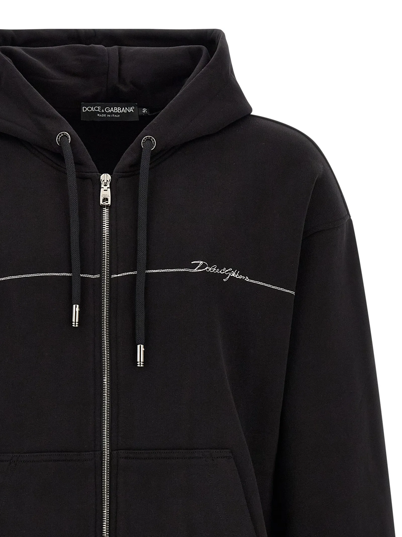 Logo Embroidery Hoodie Sweatshirt Black sold by Wanan Luxury product image thumbnail 3