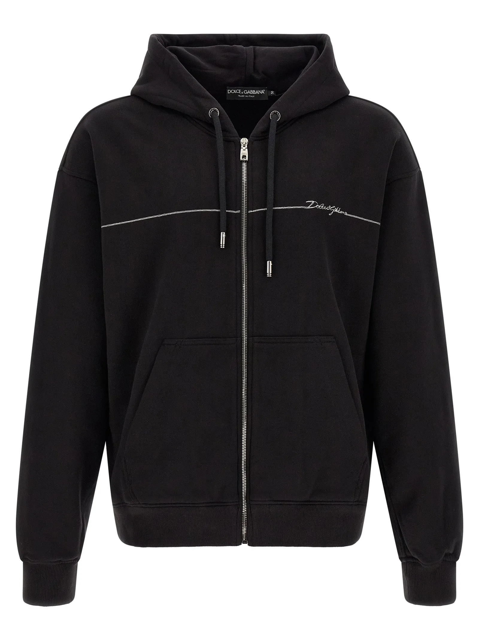 Logo Embroidery Hoodie Sweatshirt Black sold by Wanan Luxury