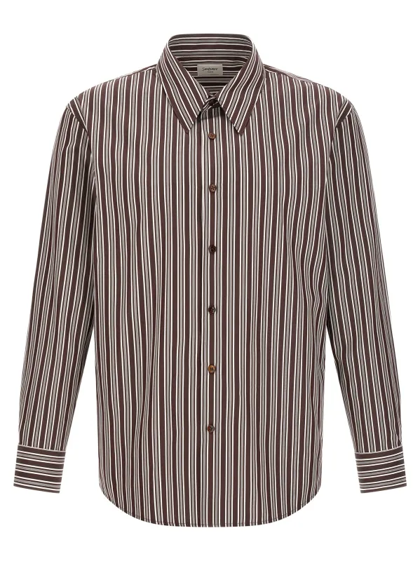 Striped Shirt Brown made by Yves Saint Laurent