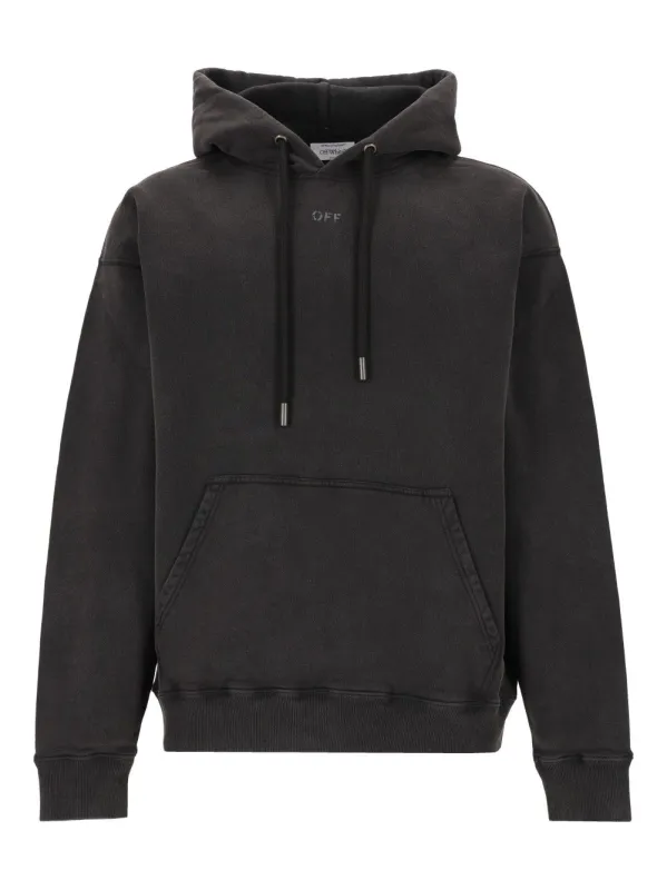 Swimming Face Skate Hoodie Sweatshirts Black made by Off-White