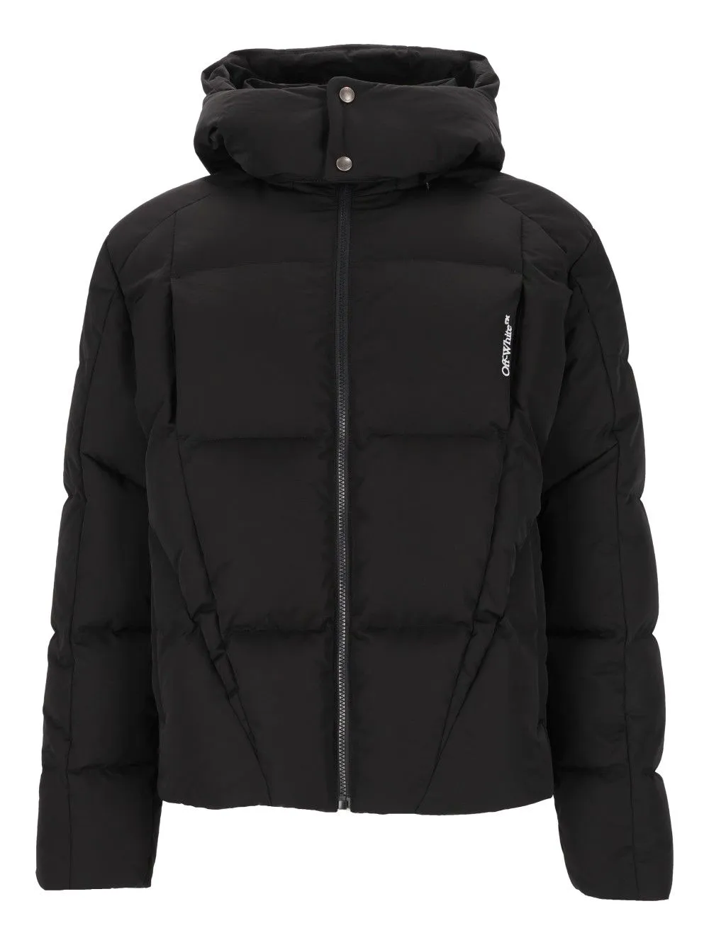 Bookish Nyl Twill Racing Puffer Coats Black sold by Wanan Luxury