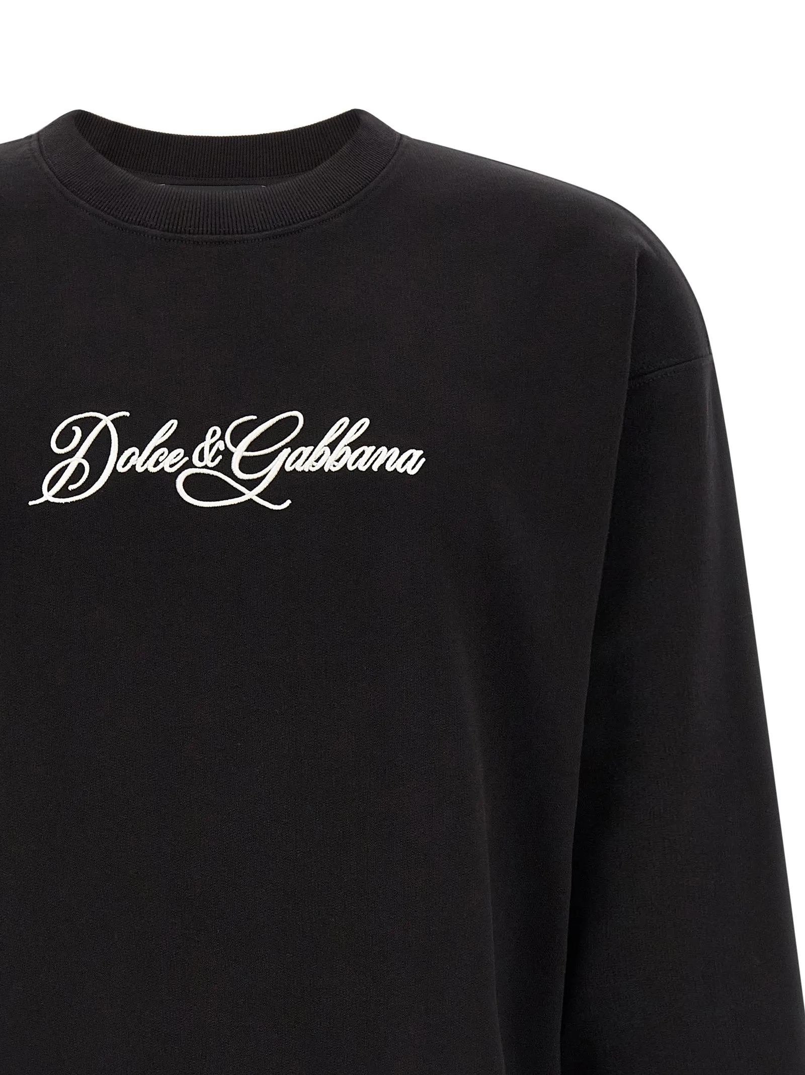 Logo Embroidery Sweatshirt Black sold by Wanan Luxury product image thumbnail 3