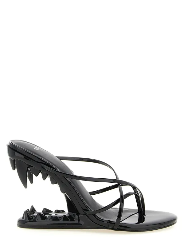 Morso Thong Sandals Black made by GCDS