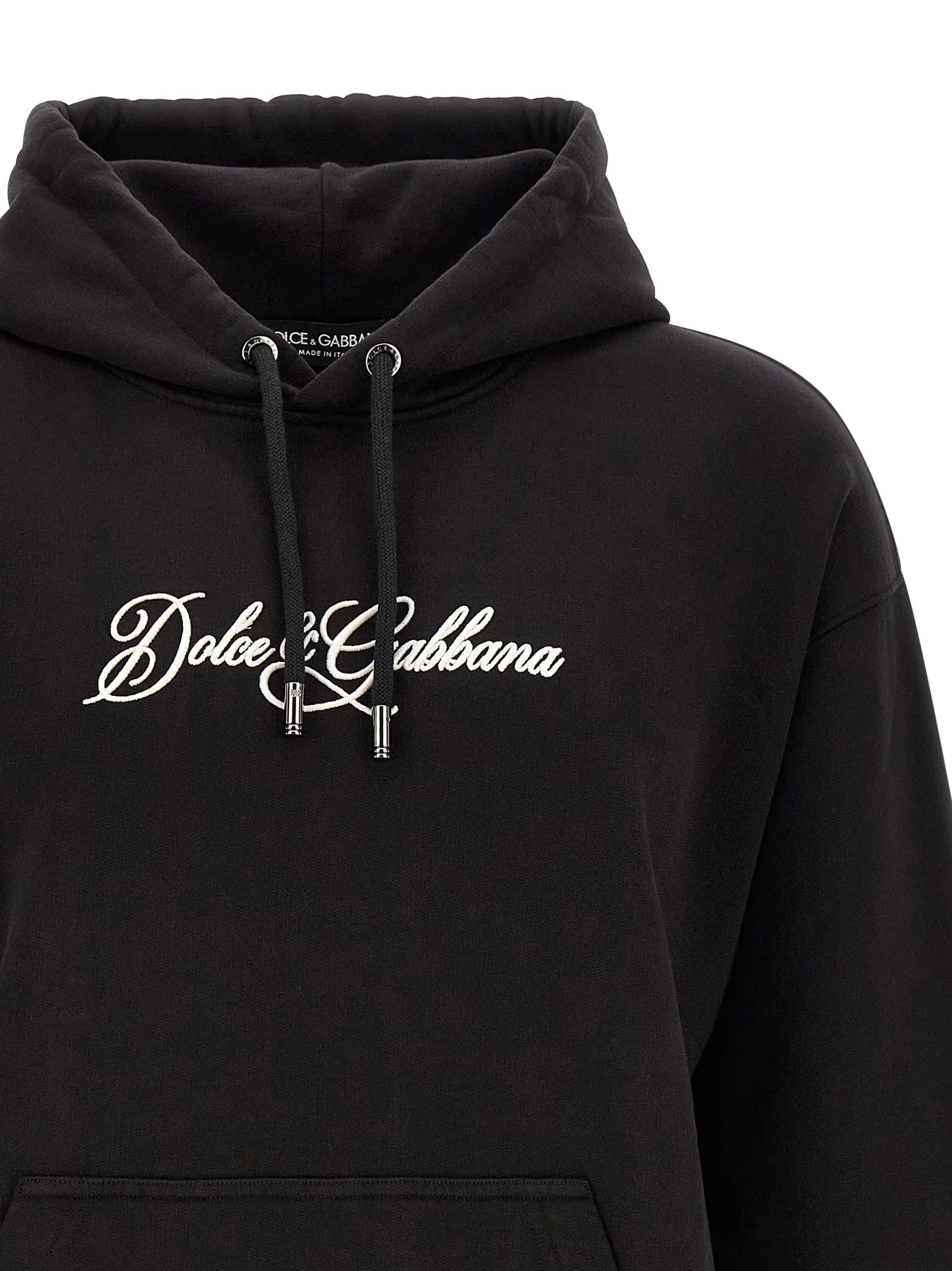 Logo Embroidery Hoodie Sweatshirt Black sold by Wanan Luxury product image thumbnail 3