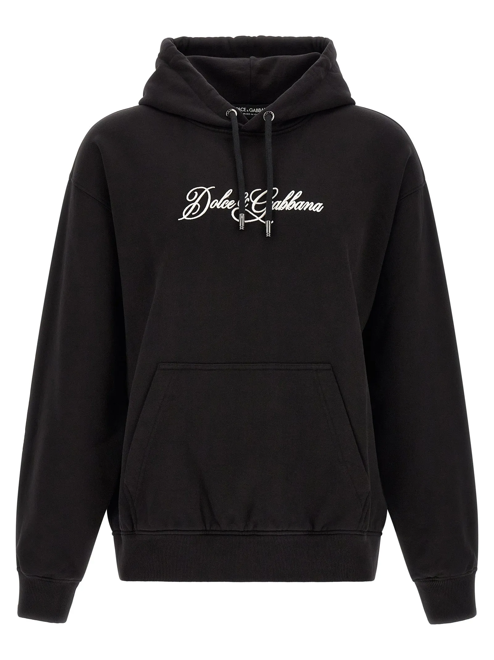 Logo Embroidery Hoodie Sweatshirt Black sold by Wanan Luxury