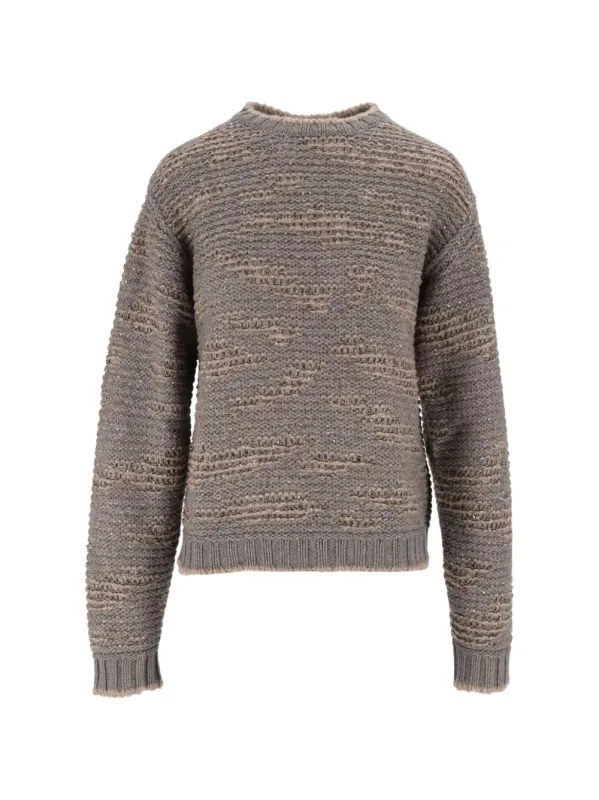 Wool Blend Crewneck Sweater made by Fabiana Filippi
